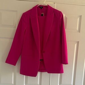 Express Fuchsia One-Button Blazer and Pants